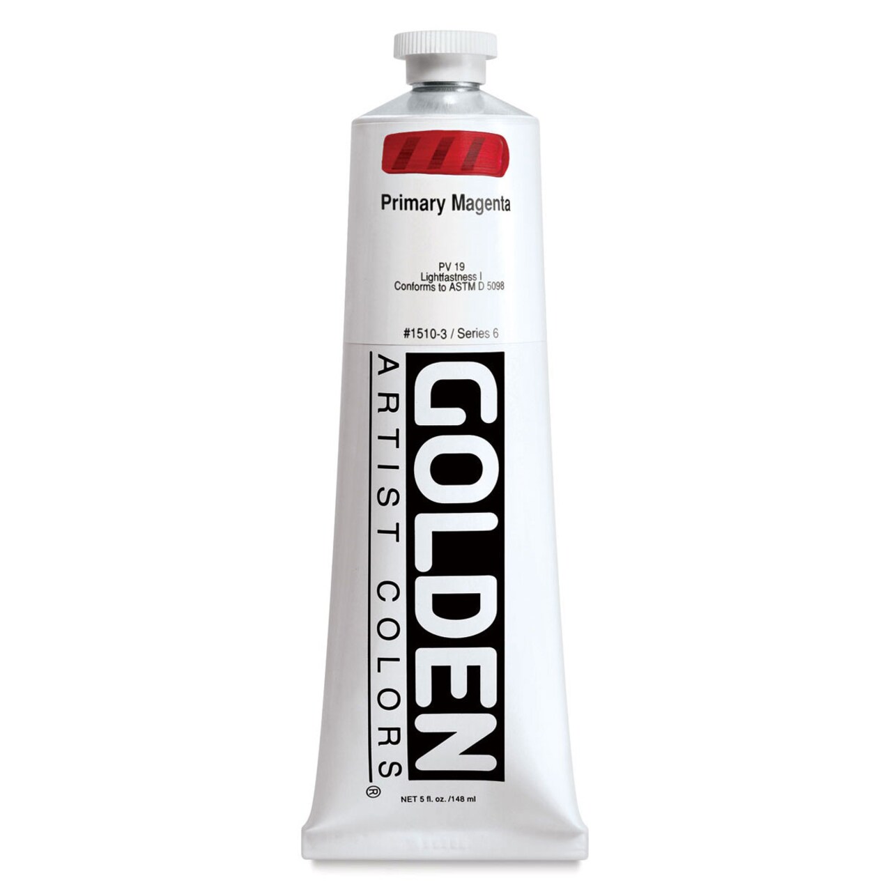 Golden Heavy Body Artist Acrylics - Primary Magenta, 5 oz Tube